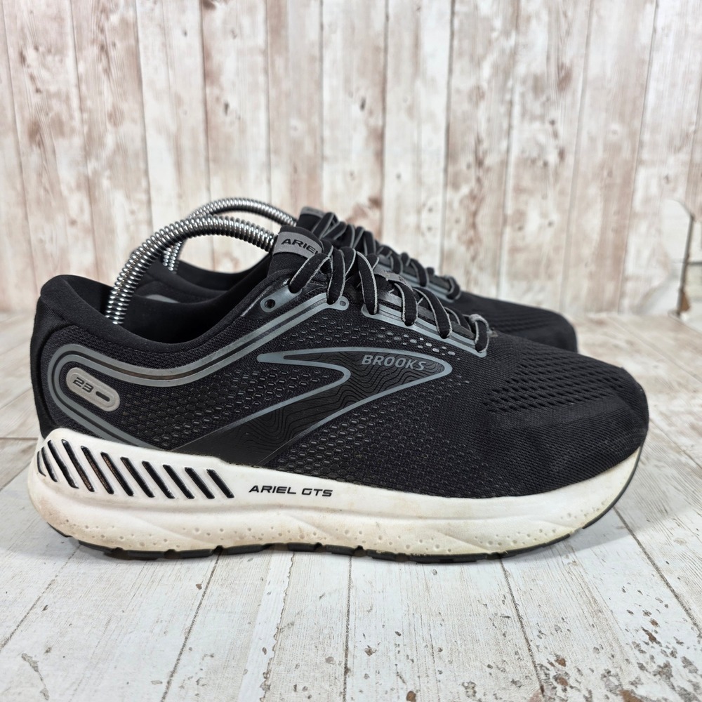 Brooks Ariel GTS 23 Womens 8.5 Extra Wide 2E Black Running Shoes 1203902E090